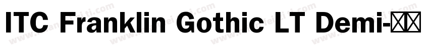 ITC Franklin Gothic LT Demi字体转换